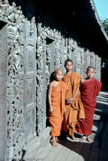 1979, Burma, Mandalay, Shwe-in-bin kyaung Kloster