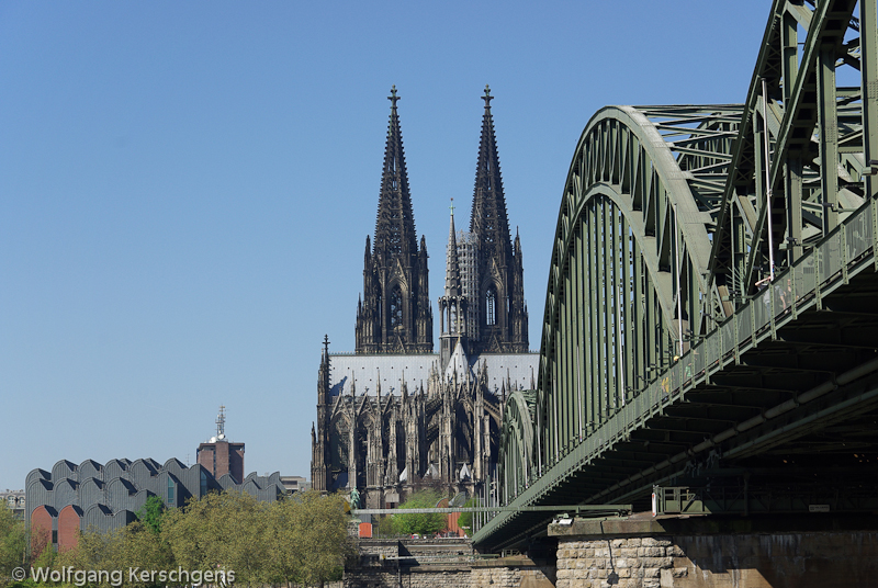2007, Köln, Dom und Hohenzollernbrücke