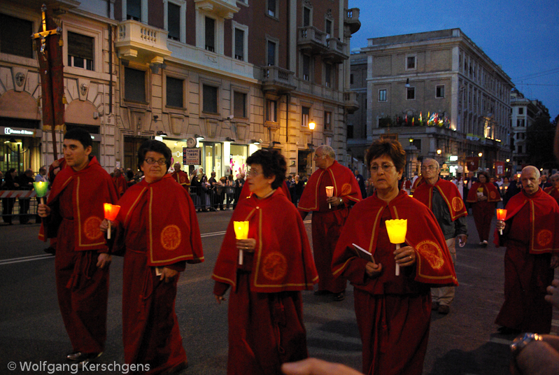 2007, Rom, Prozession Fronleichnam
