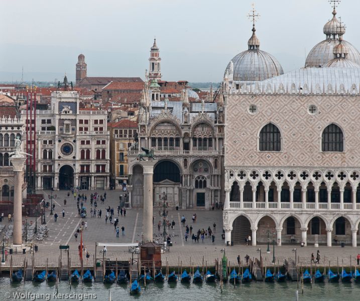 2012, Venedig, Piazza San Marco, Torre dell'Orologio, Basilica di San Marco, Palazzo Ducale